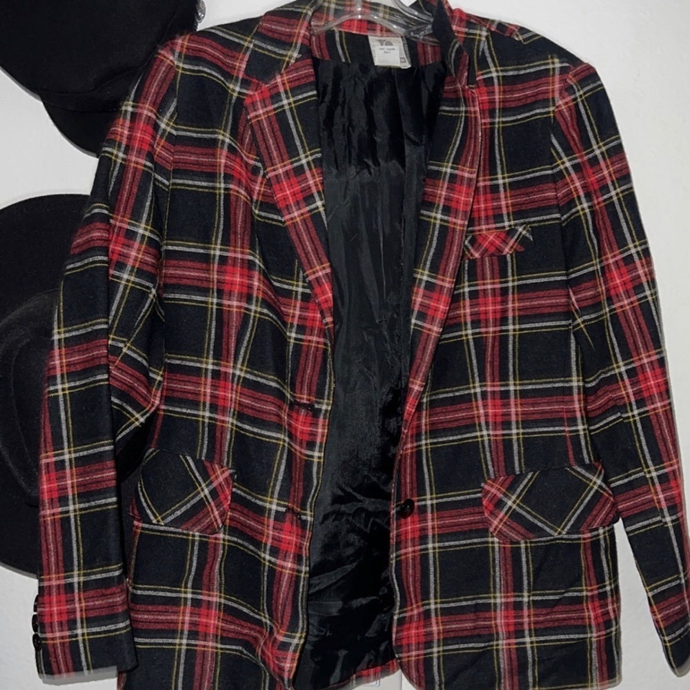Vintage Plaid Blazer